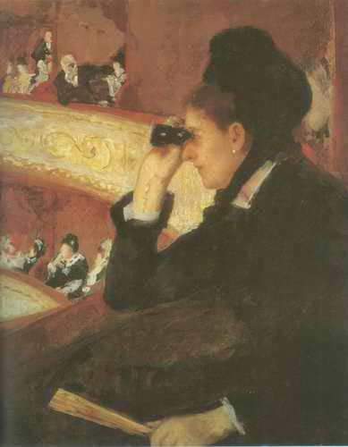 Mary Cassatt In the Loge oil painting image